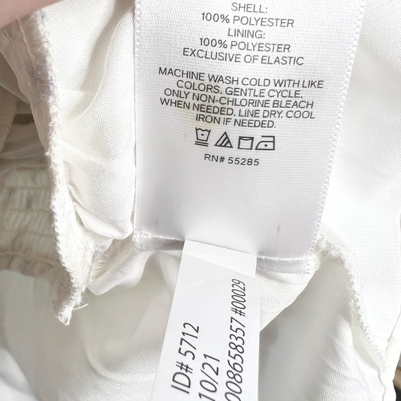 Express NWT Womens Floral Chiffon Peplum Wrap Long Sleeve Purple Cream Size M - Picture 8 of 8